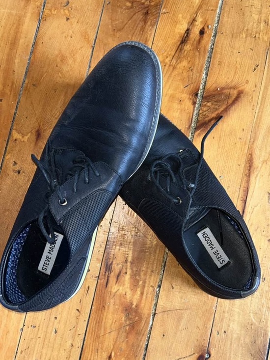Steve Madden Other - Steve Madden Black Men’s Lace-Up Oxfords